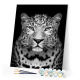 paint by numbers | Gray leopard | advanced animals leopards | FiguredArt