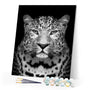 paint by numbers | Gray leopard | advanced animals leopards | FiguredArt