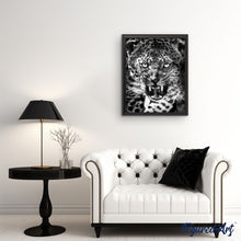 Load image into Gallery viewer, paint by numbers | Cheetah Black and White | advanced animals leopards | FiguredArt