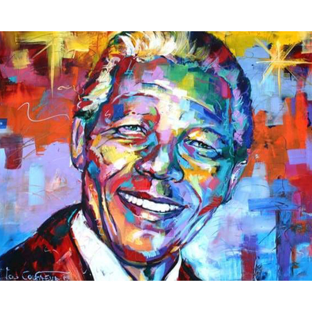 paint by numbers | Nelson Mandela | advanced Pop Art portrait | FiguredArt