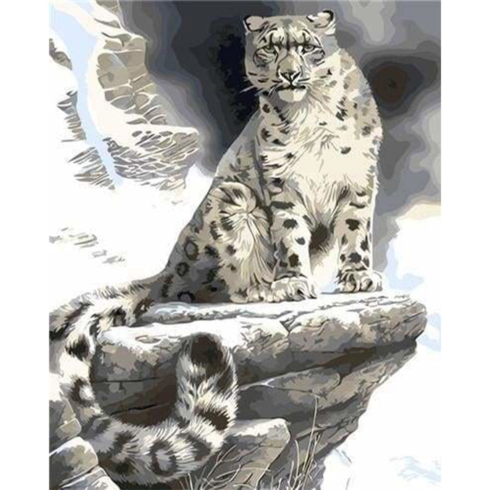 paint by numbers | Leopard in the Mountain | animals intermediate leopards | FiguredArt