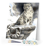 paint by numbers | Leopard in the Mountain | animals intermediate leopards | FiguredArt