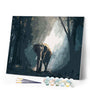 paint by numbers | Elephant in the Dark Forest | animals easy elephants | FiguredArt