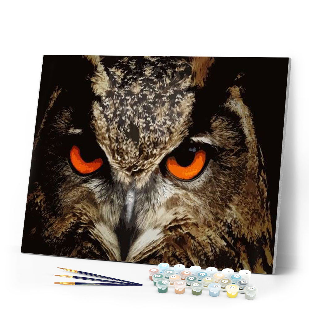paint by numbers | Eagle Eyes | advanced animals birds eagles | FiguredArt
