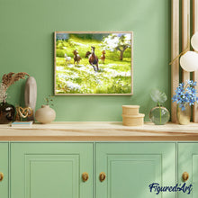 Load image into Gallery viewer, paint by numbers | Horses in the Countryside | advanced animals landscapes | FiguredArt