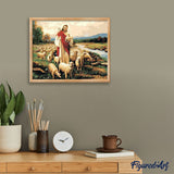 paint by numbers | Jesus Christ and his flock | intermediate religion | FiguredArt