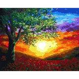 paint by numbers | Shiny Sunset | intermediate landscapes | FiguredArt
