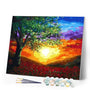 paint by numbers | Shiny Sunset | intermediate landscapes | FiguredArt