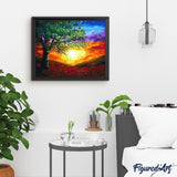 paint by numbers | Shiny Sunset | intermediate landscapes | FiguredArt