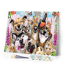 paint by numbers | The Pet Family | animals dogs intermediate | FiguredArt