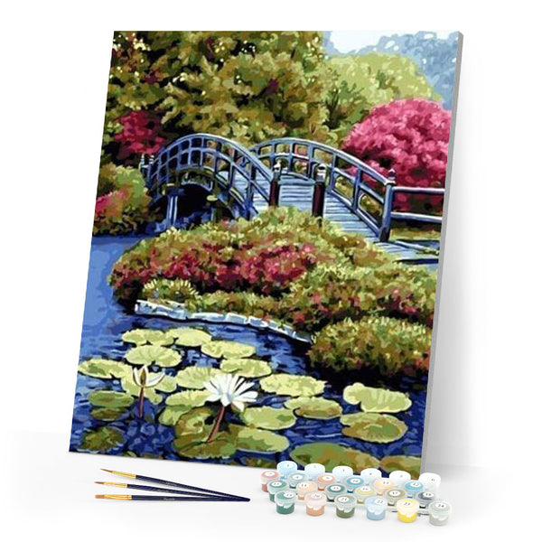paint by numbers | Lotus Pond Nihonbashi | intermediate landscapes | FiguredArt