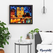Load image into Gallery viewer, paint by numbers | Notre Dame by Night | advanced cities | FiguredArt