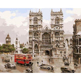 paint by numbers | Notre Dame Retro | cities intermediate | FiguredArt