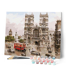 Load image into Gallery viewer, paint by numbers | Notre Dame Retro | cities intermediate | FiguredArt