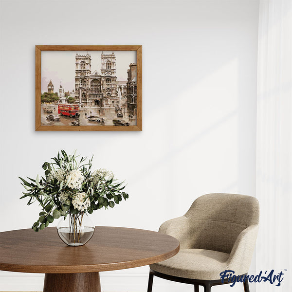 paint by numbers | Notre Dame Retro | cities intermediate | FiguredArt