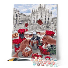 Load image into Gallery viewer, paint by numbers | Cheers | cities intermediate romance | FiguredArt