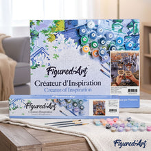Load image into Gallery viewer, paint by numbers | Cheers on the Roof | cities intermediate romance | FiguredArt