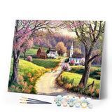 paint by numbers | Quiet Garden Path | advanced landscapes | FiguredArt