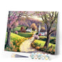 paint by numbers | Quiet Garden Path | advanced landscapes | FiguredArt