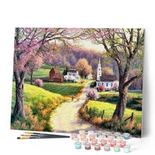 Load image into Gallery viewer, paint by numbers | Quiet Garden Path | advanced landscapes | FiguredArt