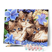 Load image into Gallery viewer, paint by numbers | The Cat Family | animals cats easy | FiguredArt