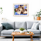 paint by numbers | The Cat Family | animals cats easy | FiguredArt