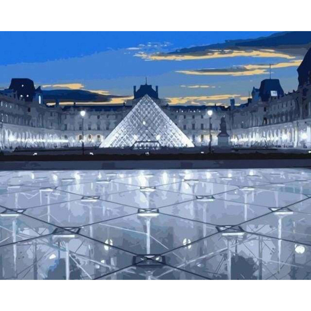 paint by numbers | Louvre Museum | cities intermediate | FiguredArt