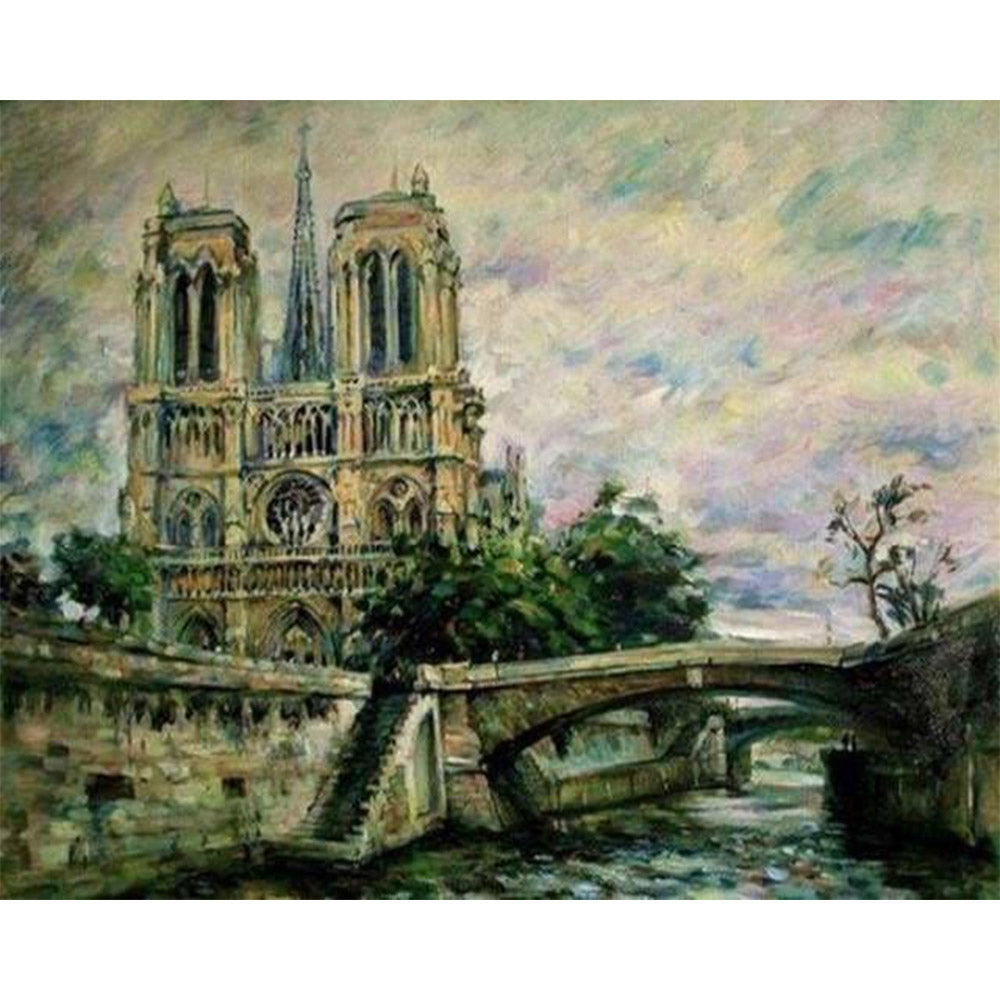 paint by numbers | Notre Dame Vintage | advanced cities | FiguredArt