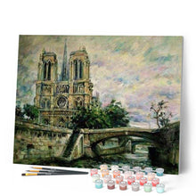 Load image into Gallery viewer, paint by numbers | Notre Dame Vintage | advanced cities | FiguredArt