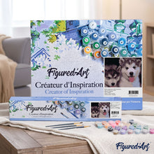 Load image into Gallery viewer, paint by numbers | Two Puppies | animals dogs intermediate | FiguredArt