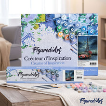Load image into Gallery viewer, paint by numbers | Rain and Romanticism Eiffel Tower | advanced cities | FiguredArt