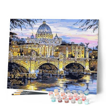 Load image into Gallery viewer, paint by numbers | Bridge in Paris | cities intermediate | FiguredArt