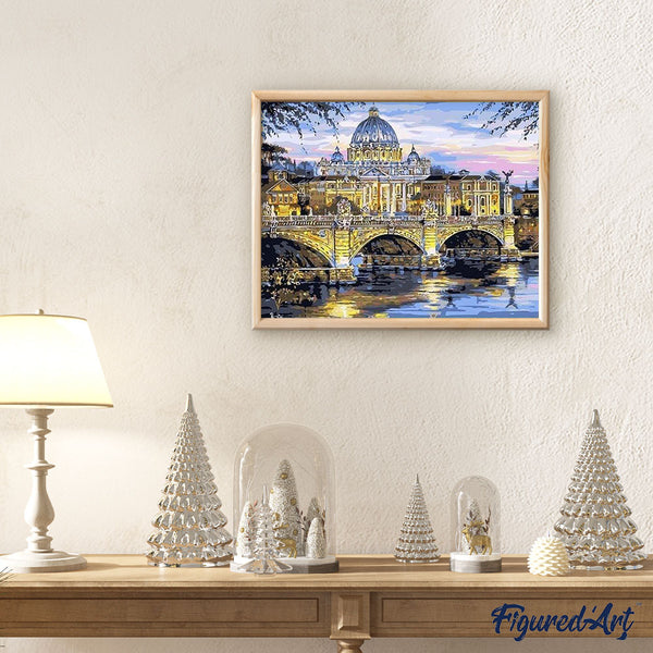paint by numbers | Bridge in Paris | cities intermediate | FiguredArt