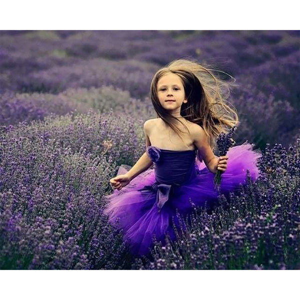 paint by numbers | Lavender Girl | advanced flowers | FiguredArt