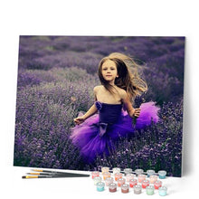 Load image into Gallery viewer, paint by numbers | Lavender Girl | advanced flowers | FiguredArt