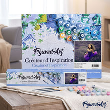 Load image into Gallery viewer, paint by numbers | Lavender Girl | advanced flowers | FiguredArt