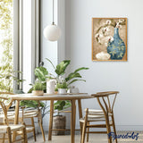 paint by numbers | Ancient Bottle and Flowers | flowers intermediate | FiguredArt