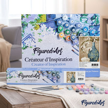 Load image into Gallery viewer, paint by numbers | Ancient Bottle and Flowers | flowers intermediate | FiguredArt