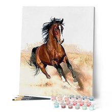 Load image into Gallery viewer, paint by numbers | Horse in full swing | animals easy horses | FiguredArt