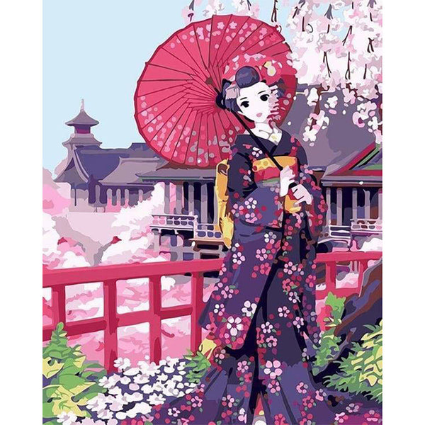 paint by numbers | Japanese Kimono | easy world | FiguredArt