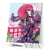 paint by numbers | Japanese Kimono | easy world | FiguredArt