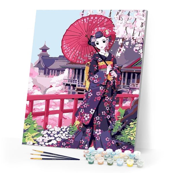 paint by numbers | Japanese Kimono | easy world | FiguredArt