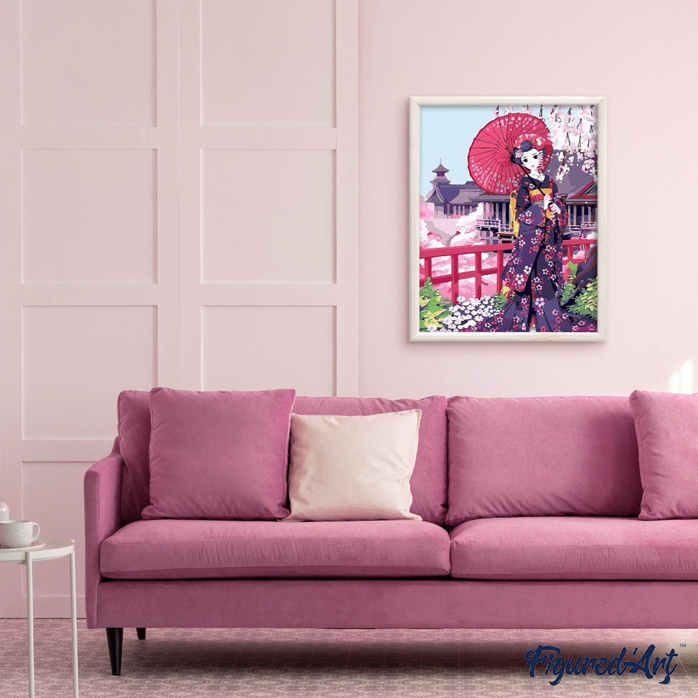Paint by numbers - Japanese Kimono – Figured'Art