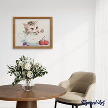 Load image into Gallery viewer, paint by numbers | Cherry Cat | animals beginners cats easy kitchen | FiguredArt