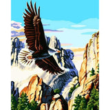 paint by numbers | Mountain Eagle | animals birds eagles easy landscapes | FiguredArt
