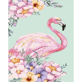 paint by numbers | Pink Flamingo | animals birds easy flamingos | FiguredArt