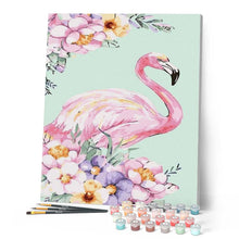 Load image into Gallery viewer, paint by numbers | Pink Flamingo | animals birds easy flamingos | FiguredArt