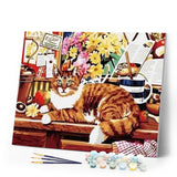 paint by numbers | City Cat | animals cats intermediate | FiguredArt