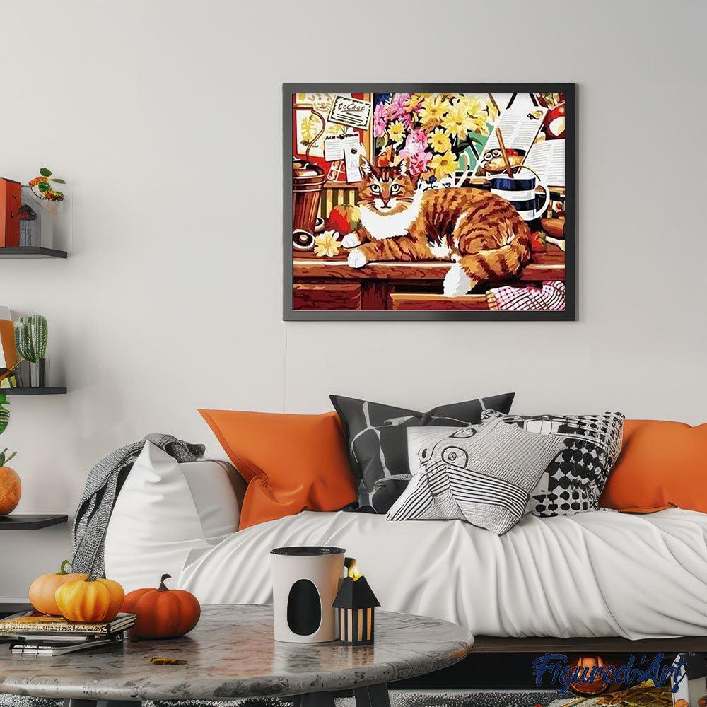 paint by numbers | City Cat | animals cats intermediate | FiguredArt