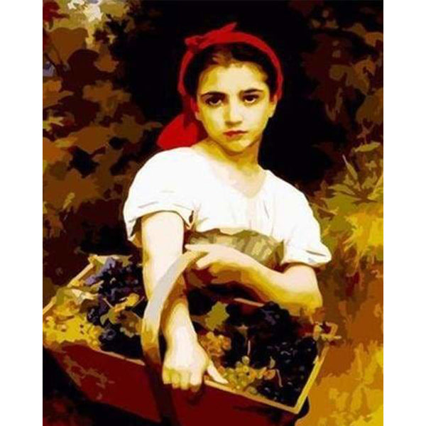 paint by numbers | Fruit Harvest | intermediate portrait | FiguredArt